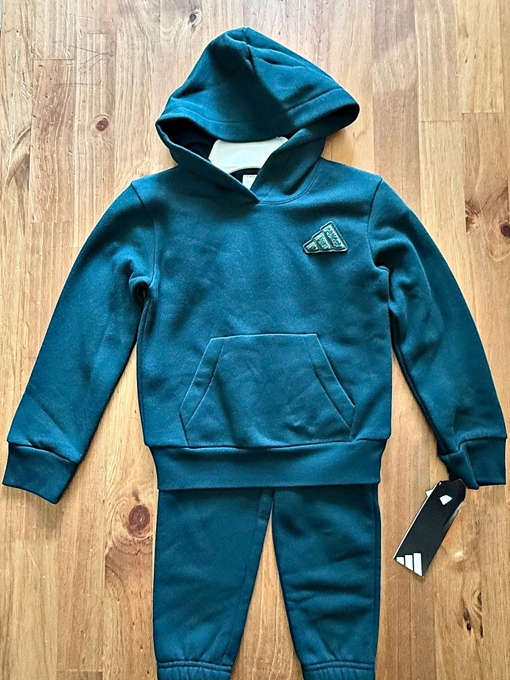 adidas Essentials 2-Piece Long Sleeve Fleece Pullover & Jogger Set ~ NWT